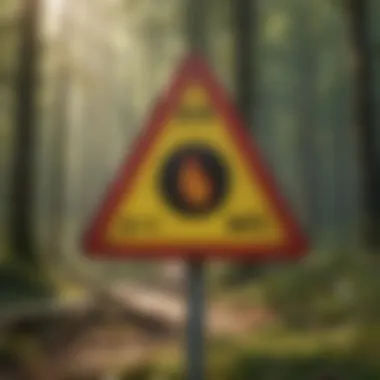 Warning Sign of Health Risks with Elevated Triglycerides Health risk warning sign with elevated triglycerides