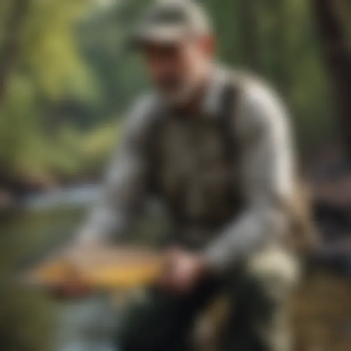 Trout Fishing Guide Explaining Techniques in Arizona