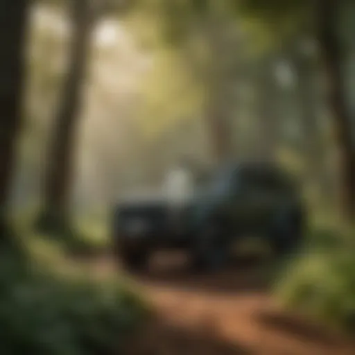 Lush Foliage Treatment Luxurious foliage being treated with powerful groundwork brush killer