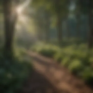 Transformation of overgrown brush to cleared landscape after brush killer application