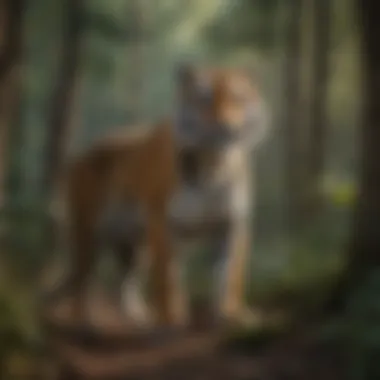 Tiger Patrol in Dense Forest Tiger Patrol in Dense Forest