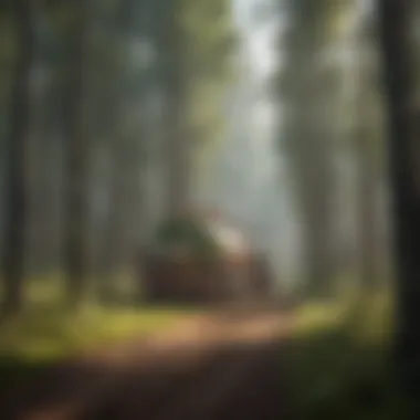 Illustration depicting the conversion of biomass into energy