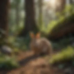 A cozy bunny habitat showcasing essential elements for a pet rabbit.