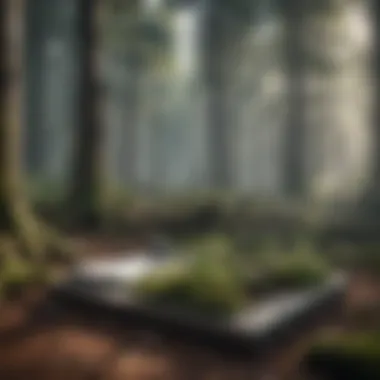 Diagram illustrating the components of an Environmental Management System in forestry.