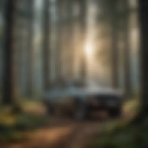 A serene forest landscape highlighting sustainable forestry practices.