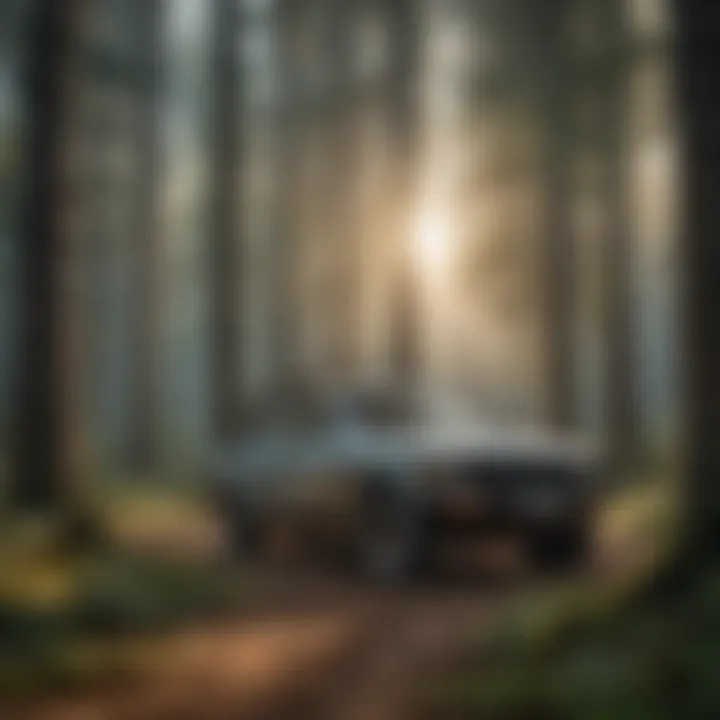 A serene forest landscape highlighting sustainable forestry practices.