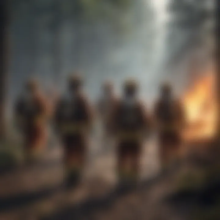 Certification ceremony for firefighters