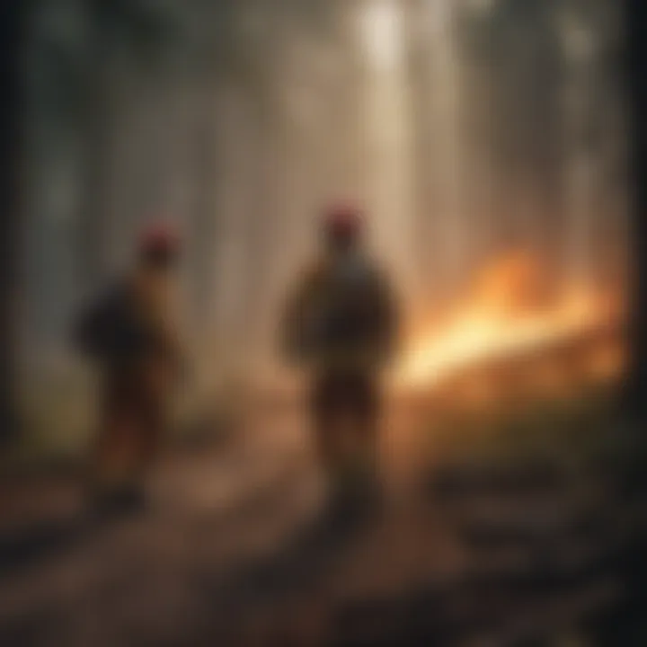 Training session for aspiring firefighters