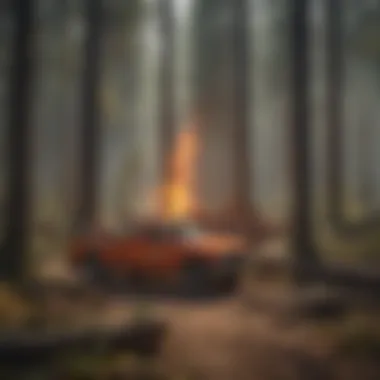 Essential Fire Management Tools in Forestry Fire management equipment in a forest setting