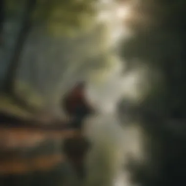 A fisherman in a serene environment, highlighting the connection between culture and diet.