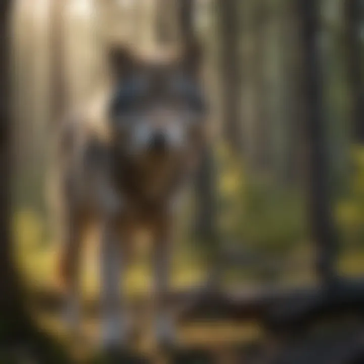 A conservation team engaged in efforts to protect grey wolf habitats.