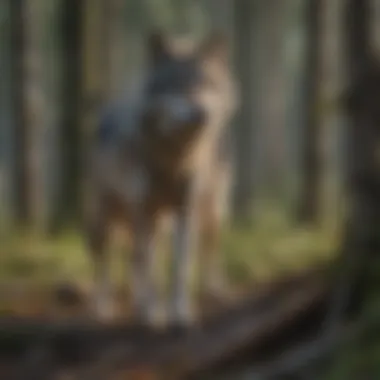 Ecological Requirements of Grey Wolves An illustration depicting the ecological requirements of grey wolves in various ecosystems.