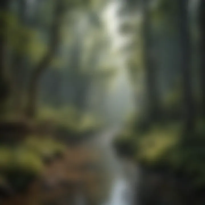 An illustration of the various wildlife species that inhabit the Hatcreek region, emphasizing ecological relationships.
