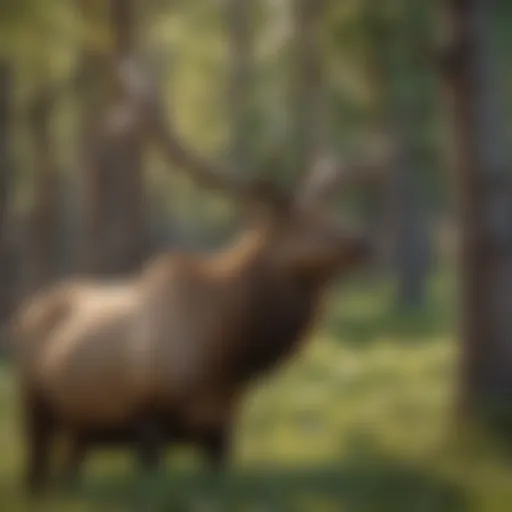 Idaho elk in their natural habitat