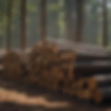 An infographic depicting the impact of environmental policies on lumber pricing