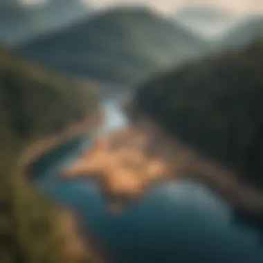 Map highlighting major lumber production regions in Canada