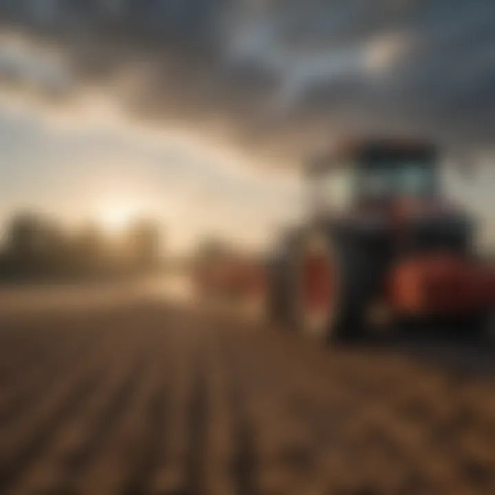 Agricultural Field with Machinery