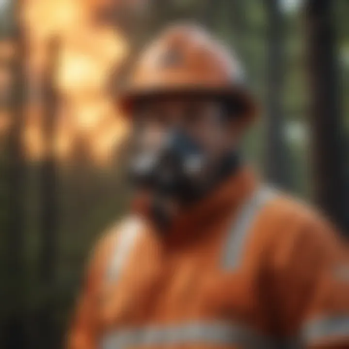 Safety equipment for burn operations