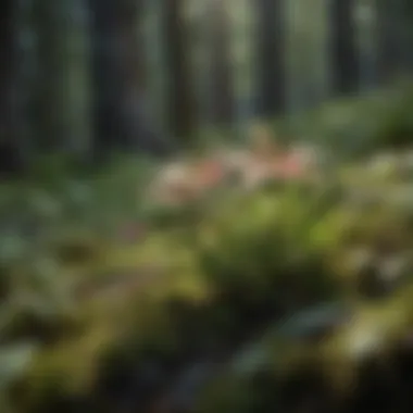 Close-up of unique flora found on Mount Townsend, highlighting its ecological diversity.