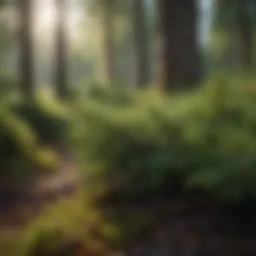 Norway spruce plugs in a fertile forest setting