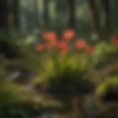 Diverse species of Sarracenia showcasing unique morphological traits