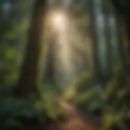 Lush greenery of WA rainforest showcasing diverse plant species