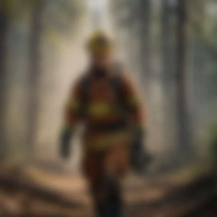 Training session for wildland firefighters