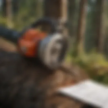 A detailed view of a signed tree cutting permit document