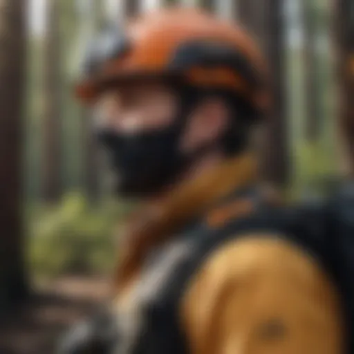 Close-up of wildland extrication gear showcasing material strength and design
