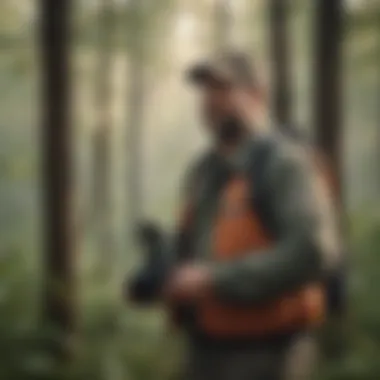 Conservation Efforts in Wildlife Management A conservationist participating in wildlife management activities