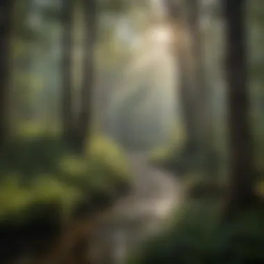 Diversity of Ecosystem in North Carolina Wildlife habitat showcasing the diversity of North Carolina's ecosystem