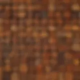 An array of wood stain samples in various colors and finishes