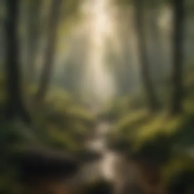 Illustration highlighting environmental conservation through biomass