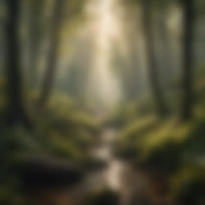 Illustration highlighting environmental conservation through biomass