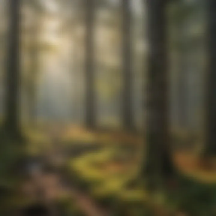 Harmony of Seasons Painting Forest Hues