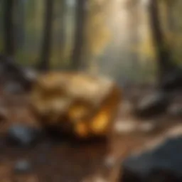 Ethereal Glow of Gold Ore