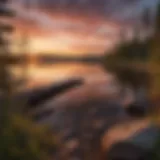 Majestic Sunset over Superior Lake