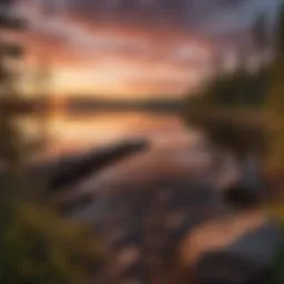 Majestic Sunset over Superior Lake