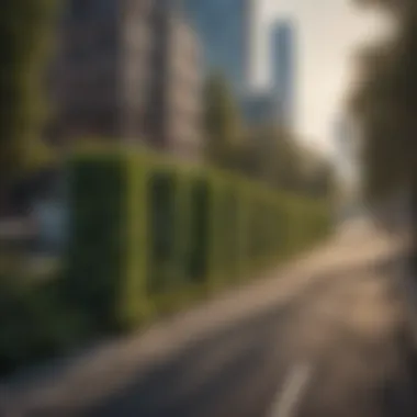 Urban Greenery Barrier to Reduce Road Noise