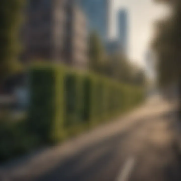 Urban Greenery Barrier to Reduce Road Noise