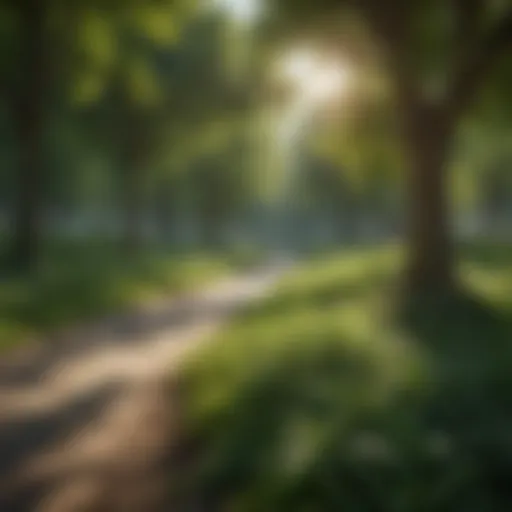 Lush Green Park Enhancing Urban Environment