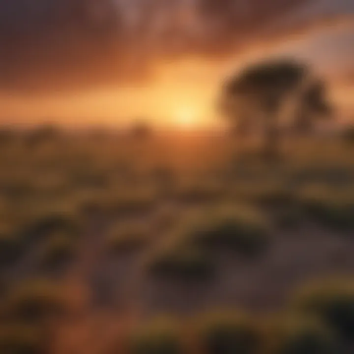 Breathtaking Sunset Over Texas Plains