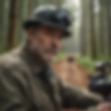 Motor vehicle operator aiding in reforestation