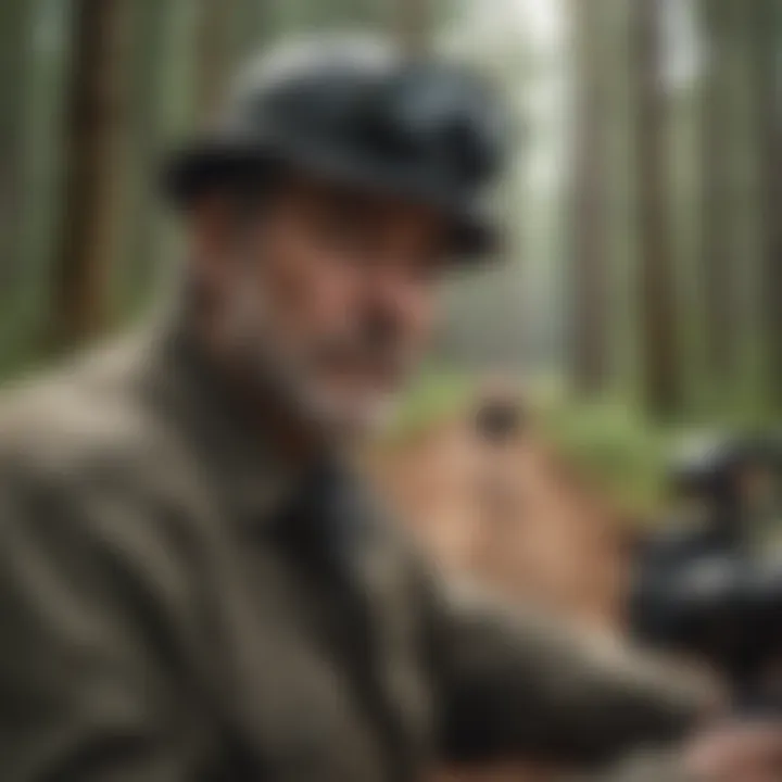 Motor vehicle operator aiding in reforestation