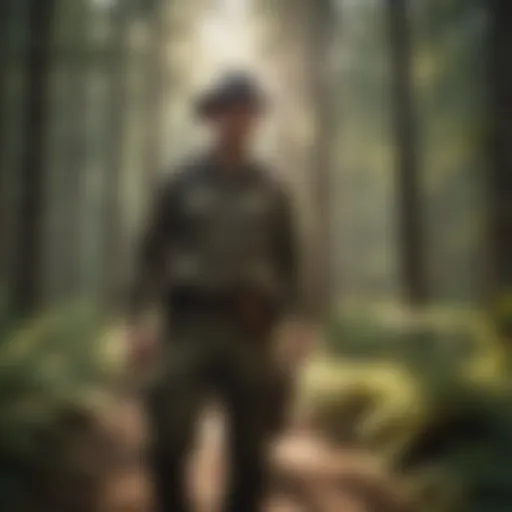 Vermont Forest Ranger patrolling the woodland