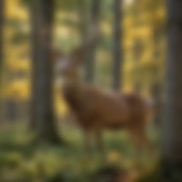 Majestic deer in the Vermont wilderness