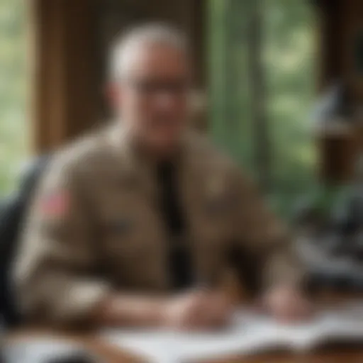 Empowered Veteran in Professional Environment Veteran in office setting