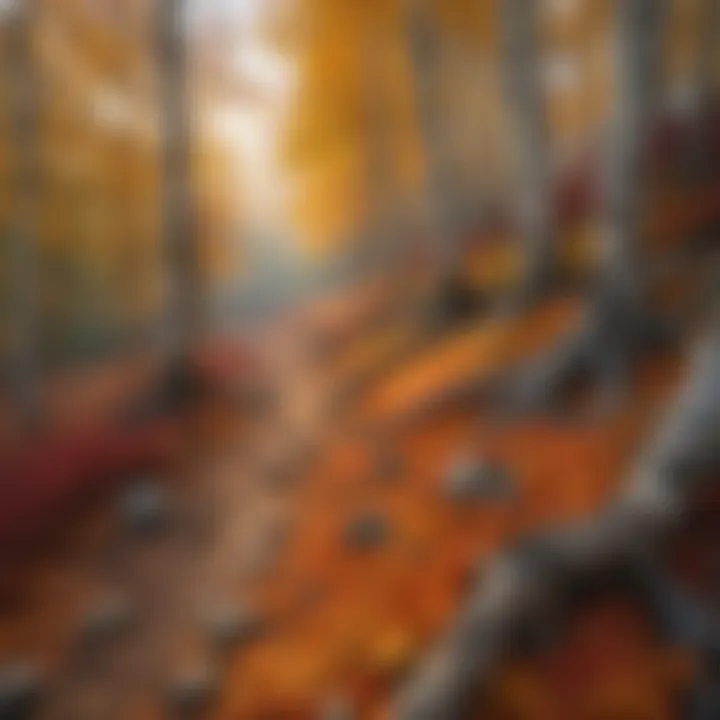 Vibrant Fall Foliage in White Mountain National Forest