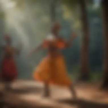 Grace and Energy in Ghanaian Dance Vibrant Ghanaian Dance Performance