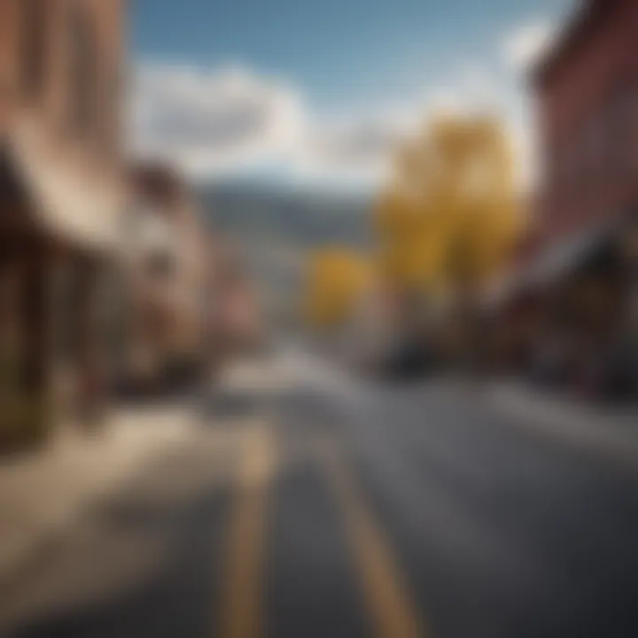 Vibrant Main Street in Gunnison